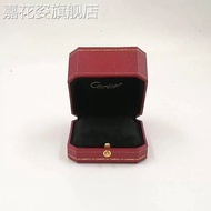 Round Corner Jewelry Box Red High-End Proposal Diamond Ring Box Pair Ring Box Retro Ring Box Suitabl