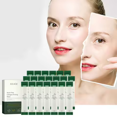 EELHOE Wash Free Collagen Firming Mask Moisturizing Skin Care Rejuvenation Hyaluronic Acid Disposabl