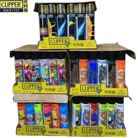 Clipper Lighter Grinding Wheel Mini Lighter,Butane Flashlight Lighter (24pcs) Men's Small Tools Cool