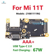 AAA+ For Xiaomi Mi 11T Dock Connector USB Charger Port Flex Cable Board Type C Microphone Board Fast