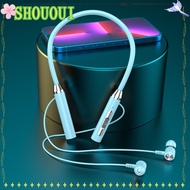 SHOUOUI Neckband Headset, Bass With Mic Bluetooth Headphone, Protable Stereo Handfree Sports Headset