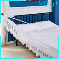 Wrap Around Lace Ruffle Elastic Band Bed Skirt Twin/Full/ ing Size