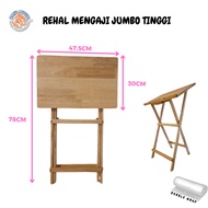 REHAL KAYU GETAH JOMBO TINGGI-Meja Mengaji Tinggi-Al-Quran-Mengaj-Rehal Besar-Rehal Jumbo-Rehal Kayu Getah