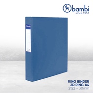 Bambi Ring Binder D-Type 2 Ring A4 30mm - 2122