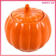 📦 Halloween Cookie Jar: Pumpkin Shape Airtight Ceramic Canister Storage Jar para sa Tsaa Kape Spices