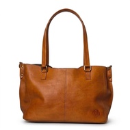 BERNIE Ainur Havana Cowhide Bag Vegetable Tanned Leather Shoulder Bag