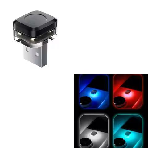 XA6H LED Light Night Light Car Interior Accessories Mini USB Light Car LED Lighting Lamp Decoration 
