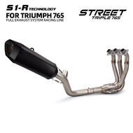 For Triumph Street Triple 765 765RS 765R 765S 2017-2024 Motorcycle Exhaust Full System Assembly Mani