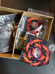 全新現貨 日本雜誌限定爆旋陀螺 Beyblade x  蒼龍神劍紅&貼紙