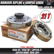 Paket Kopling vega zrJupiter z1 Vega rrjupiter robot / PAKETAN MANGKOK 21T + KARET KOPLING JUPITER Z
