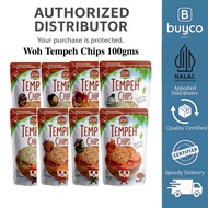 WOH Handcrafted Tempeh Chips by Shears 100gms Tempeh Chips Kerepek Tempe Chips Snack