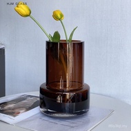 HJM-Cahaya Moden Mewah Berkualiti Tinggi Pasu Kaca Berkilat Rumah Gubahan Bunga Kreatif Meja Kopi Mo