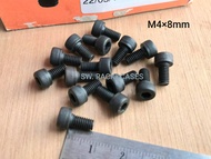 สกรูน็อตหัวจมดำ M4x8mm (ราคาต่อแพ็คจำนวน 20 ตัว) ขนาด M4x8mm Grade :12.9 Black Oxide น็อตหัวจมดำหกเห