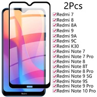 แก้วป้องกัน HD เหมาะสำหรับ Xiaomi Redmi 7 8 8A 9 9A ป้องกันกระจกกันรอย9C สำหรับ Redmi Note 7 8T 9S 10 Pro ฟิล์มแก้วความปลอดภัย