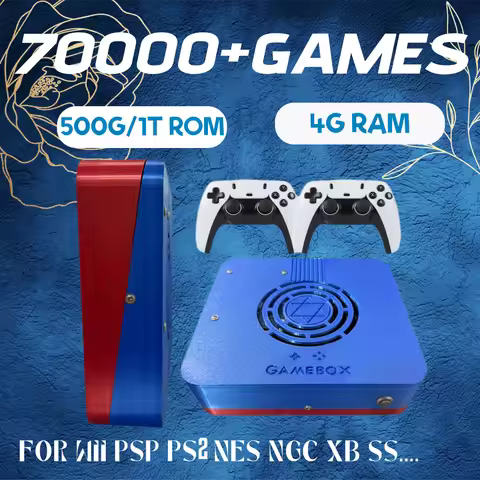 Dual System GD10 Plug&Play on TV I3-3110M Game Console 500G/1T ROM 70000+Games For Wii PS2 N64 PSP G