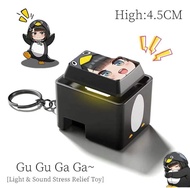 Gugu Gaga Keychain with Sound Model Cute Arknights Little Penguin Mini Pendant Charm