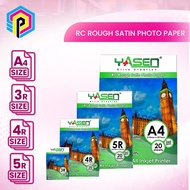 Yasen RC Satin Photo Paper 260GSM – A4 I 5R I 4R I 3R Resin Coated 20pcs