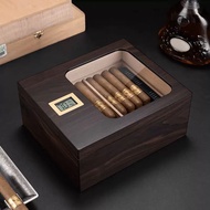 Portable Cigar Case 6 Slot Travel Leather Vintage Cigar Humidor Holder Box Case