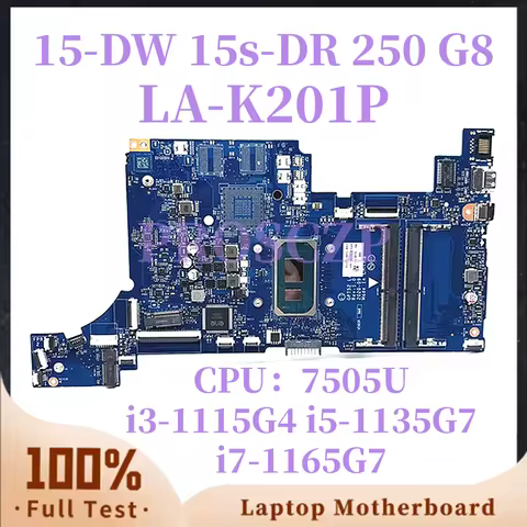 GPT52 LA-K201P M29209-601 For HP 250 G8 15s-DR 15-DW 15S-DU 15-DU Laptop Motherboard With 7505U i3 i