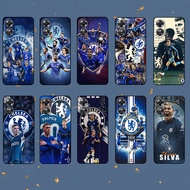 for OPPO F17 F19 F19S Pro Plus K10 Neo 9 Chelsea Football Club Soft black TPU phone case