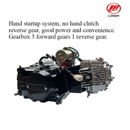 【100% Authorized】Engine Lifan 110CC Reverse Gear Manual Startup No Hand Clutch Duitable Motorcycles 