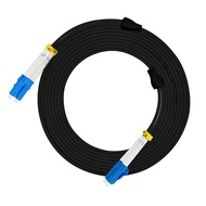 Jeirdus 10M LC to LC Outdoor Armored Duplex 9/125 SMF Fiber Optic Cable Jumper Optical Patch Cord Si