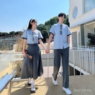 Class Uniform Preppy Style High School Student Summer Korean Version Performance Uniform Graduation 