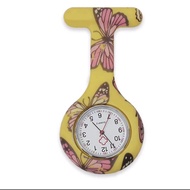 Malay Readystock Striped Silicone Nurse Watch Water Transfer Printing Silicone Nurse Watch  Color Nu