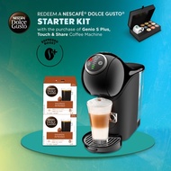 NESCAFE Dolce Gusto Genio S Plus Automatic Coffee Machine With 2 box of NESCAFE Dolce Gusto Capsules (Black)