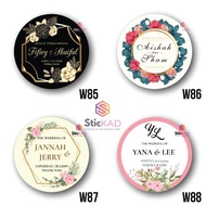 STICKER GOODIES WEDDING & EVENT W86-W88
