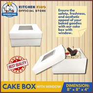 ∞ [10pcs] Cake Box Plain 8x8x4 inches [ w/ Window or No Window ] Cake Pastry Box Party Cake