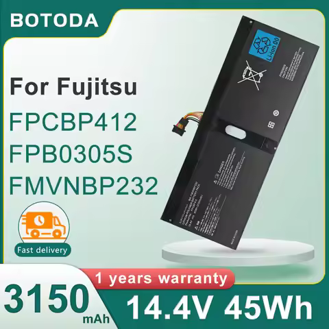 BOTODA FPCBP412/FPB0305S/FMVNBP232 Laptop Battery 14.4V 45Wh-3150mAh Fujitsu Lifebook U904 Series