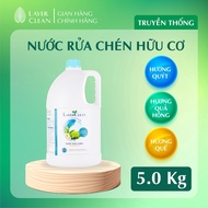 [RẺ VÔ ĐỊCH] Nước rửa chén bát hữu cơ Layer Clean can 5 Lít tiết kiệm