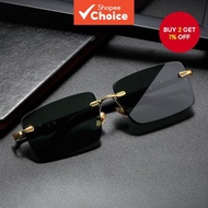 New Vintage Unique Rimless Sunglasses for Women in Candy Colors, Clear Lens Men’s Sunglasses Eyewear