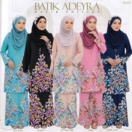 DMIMI Baju Kurung Batik Adeyra Printed Satin readystock Baju Kurung Viral 2024