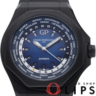 Girard-Perregaux Laureato Absolute WW.TC 44mm 81065-21-491-FH6A 錶盒、保固卡、鈦/橡膠錶帶、男士腕錶、藍色、拋光、成色極佳 [二手]
