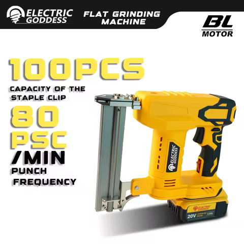 10-32mm Electric Nailer Stapler Gun Woodworking Cordless Electric Impact Nail Gun DIY Tools for Dewa