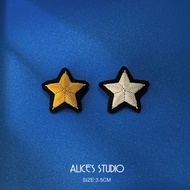 Pure Handmade Gold Pin Embroidered Armband Star General Star Epaulet Star Accessories Five-pointed S