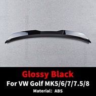 รองเท้ากีฬาปีกสปอยเลอร์สำหรับ VW Golf 5 6 7 7.5 8 MK5 MK7.5 MK7 MK6 MK8 GTI GTD R หลังคาท้ายรถด้านหล