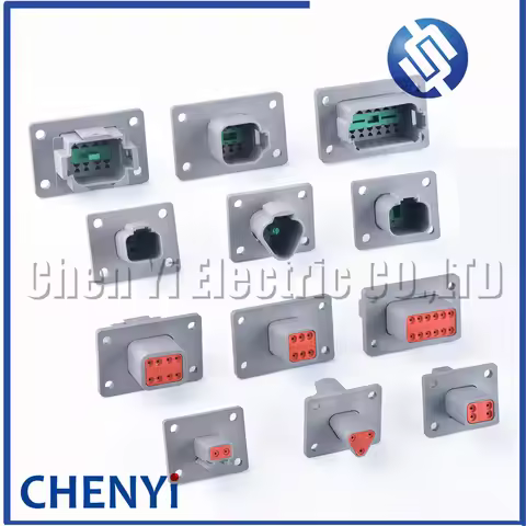 Connector With Fixed Flange Plug DT04-2P-L012 DT04-4P-L012 DT04-6P-L012 DT04-8P-L012 DT04-12P-L012 D