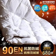 《田中保暖》歐規 90%匈牙利羽絨被 FP680+ 6x7尺1.2kg 抗菌防臭 純棉防絨布防竄毛 附羽絨進口證明 台灣