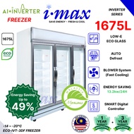 Imax Inverter 3 Door Display Freezer HIGH SPEC l Super Energy Saving l MyHIJAU Certified l BUATAN MA
