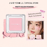 Judydoll Pretty Blush Powder Matte Shimmer Cheek Blush Palette Green Blue Purple Pink 2g