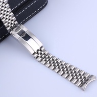 20mm 21mm Rolex 316L stainless steel Solid Curved End Screw Links Strap Bracelet Jubilee with Oyster