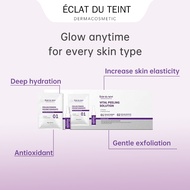 Éclat du teint vital peeling solution mask ，Hydrate, Exfoliate & Revitalize，1 box (15g+5.8ml)*5pcs,A