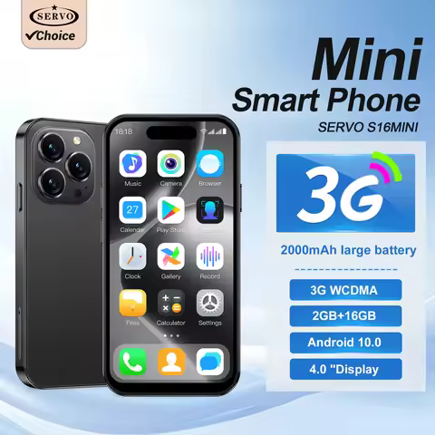 SERVO S16 Mini 3G WCDMA Smartphone Android 10.0 Dual SIM 2GB+16GB WiFi GPS Face Recognition Play Sto