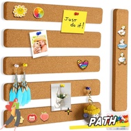 PA-HOME Self Adhesive Cork Board, Cork Material Frameless Pushpin Cork Board, Durable Removable Self