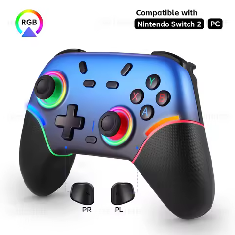 Wireless Bluetooth-Compatible Controller for Nintendo Switch/Switch 2/PS4/PS3 Gamepads for PC Contro