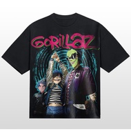 Gorillaz T-shirt, GORILLAZ band T-shirt, OVERSIZE GORILLAZ T-shirt - Treasure Merch