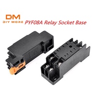 DIYMORE PYF08A   Small Relay Base for H3Y-2 AC 220V DC 24V 5A 8 Pin MY2NJ HH52P ST6P